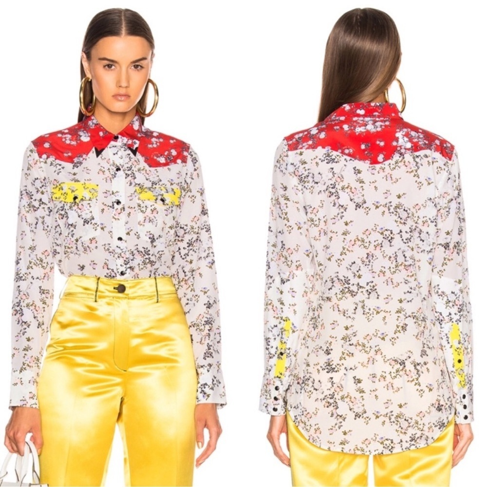 Rag and Bone Jasper Floral Shirt Western Medium NWT - Picture 2 of 3